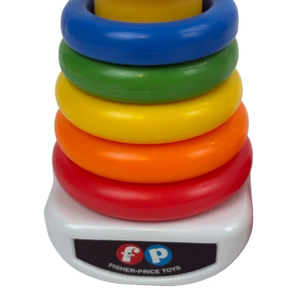 Fisher Price Mini Corn Popper Rock A Stack Baby Rattle Toy 2014 Mattel 5.5